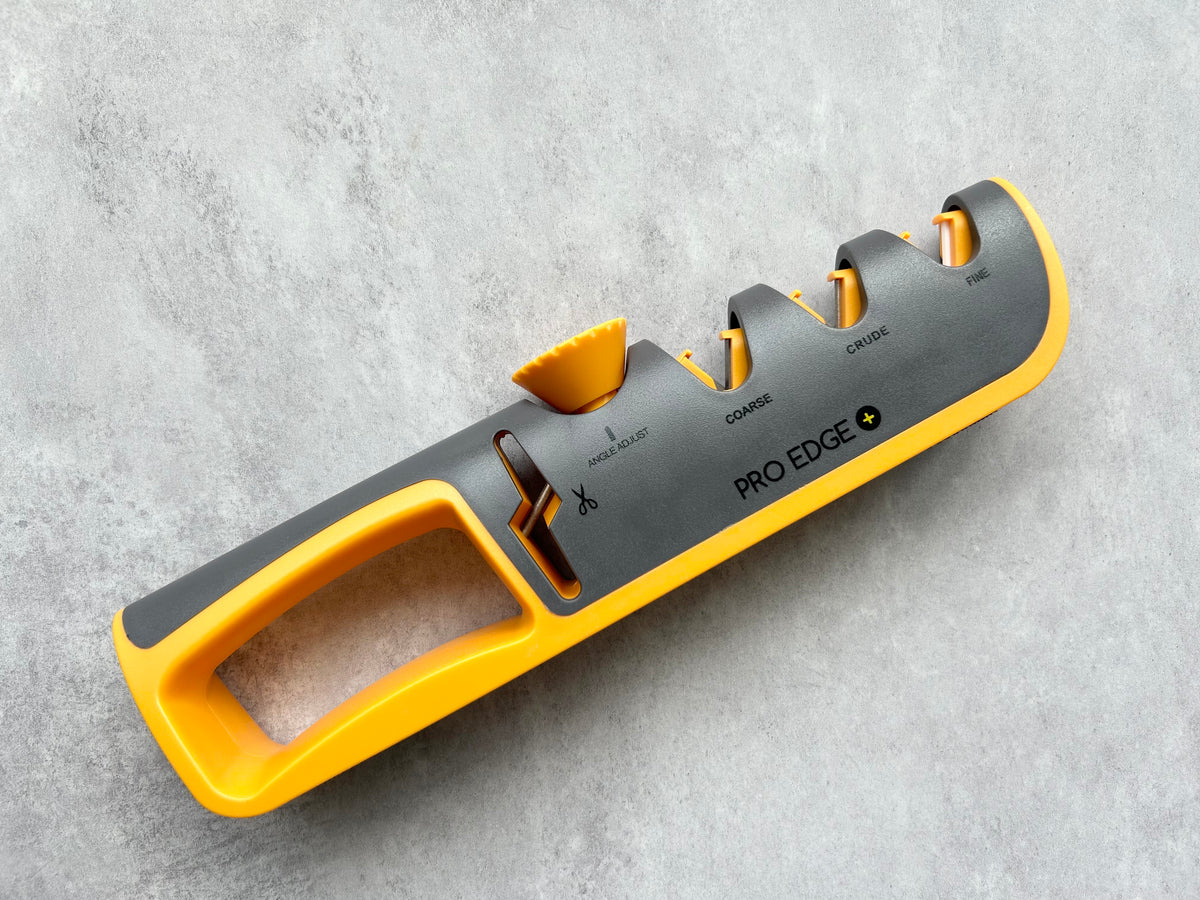 PRO EDGE+ Angle Adjustable Knife Sharpener, Designed by Raythesharpene
