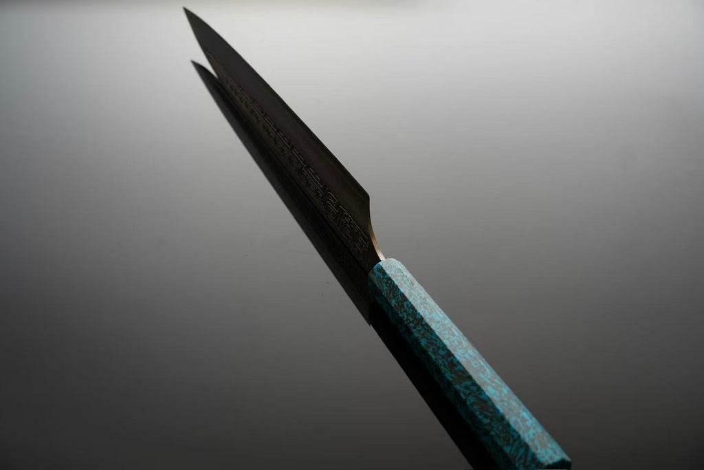 “Azure Serpent" W61F Damascus Gyuto 9inch FREE SHIPPING