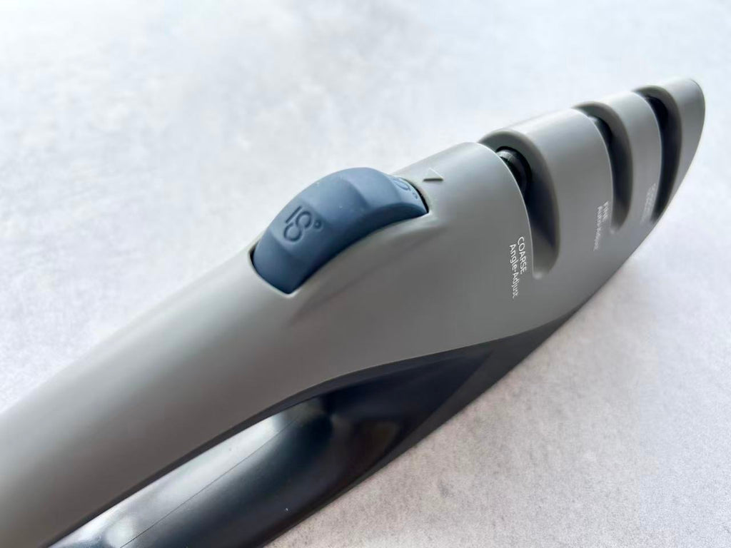 NEW! RISMA Angle Adjustable Pull Through Sharpener TRY THIS OUT