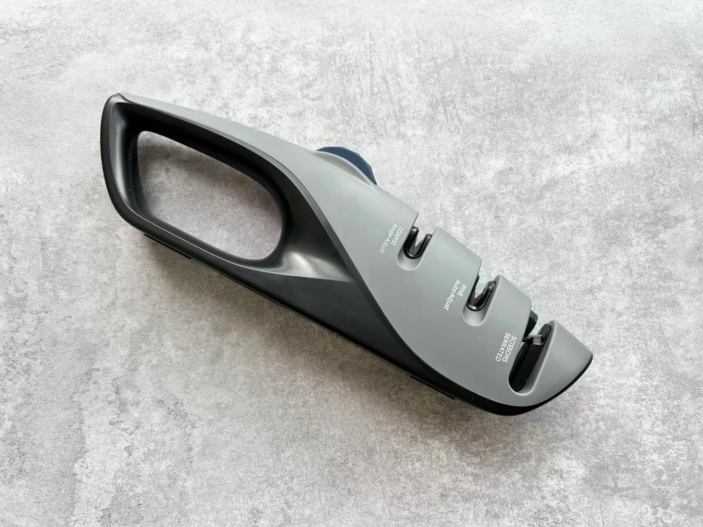 NEW! RISMA Angle Adjustable Pull Through Sharpener TRY THIS OUT