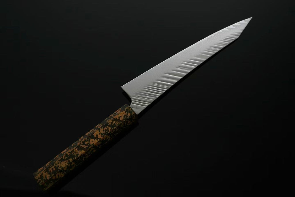 "Amur Tiger" 10Cr15Mov Damascus Kiritsuke 9inch FREE SHIPPING