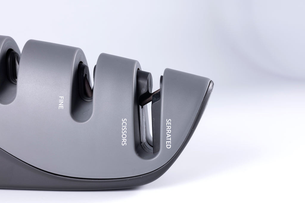 NEW! RISMA Angle Adjustable Pull Through Sharpener TRY THIS OUT