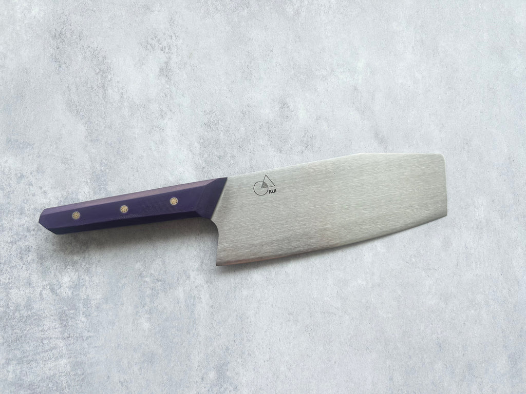 HSS Nakiri 'Grape' Purple G10 Handle FREE SHPPING