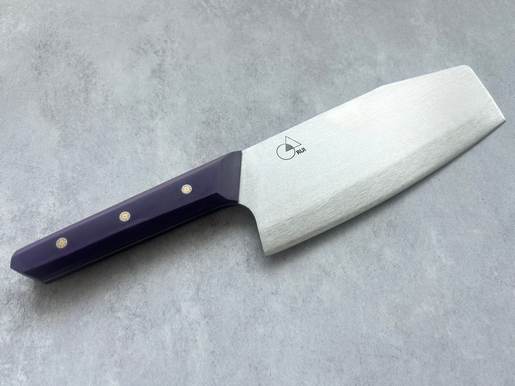 HSS Nakiri 'Grape' Purple G10 Handle FREE SHPPING