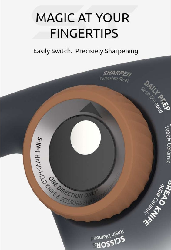 PRO EDGE ⚪ Multipurpose Sharpener 5 in 1